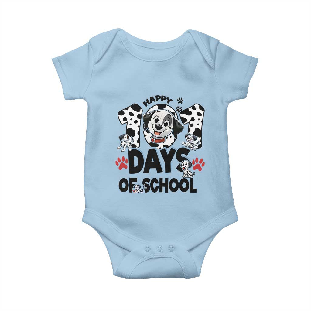 101 Days Of School Dalmatian Dogs Baby Onesie Happy 101th Day