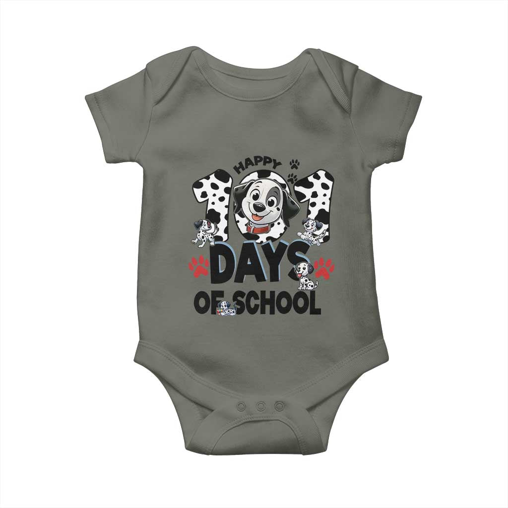 101 Days Of School Dalmatian Dogs Baby Onesie Happy 101th Day