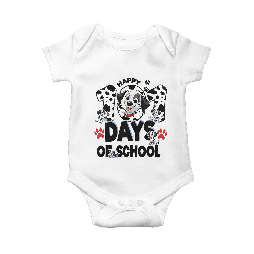 101 Days Of School Dalmatian Dogs Baby Onesie Happy 101th Day