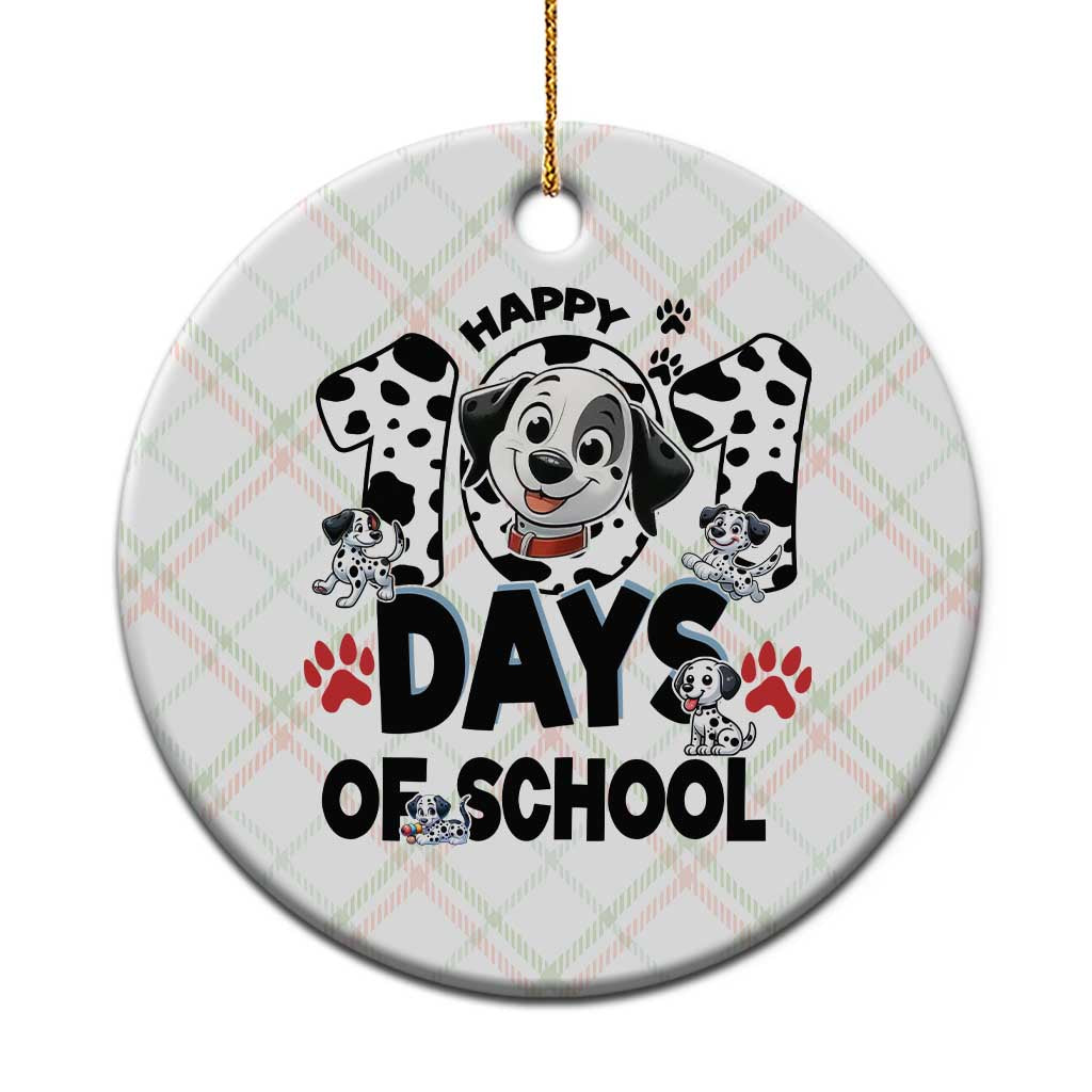101 Days Of School Dalmatian Dogs Ceramic Ornament Happy 101th Day - Wonder Print Shop