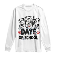 101 Days Of School Dalmatian Dogs Long Sleeve Shirt Happy 101th Day