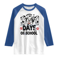 101 Days Of School Dalmatian Dogs Raglan Shirt Happy 101th Day