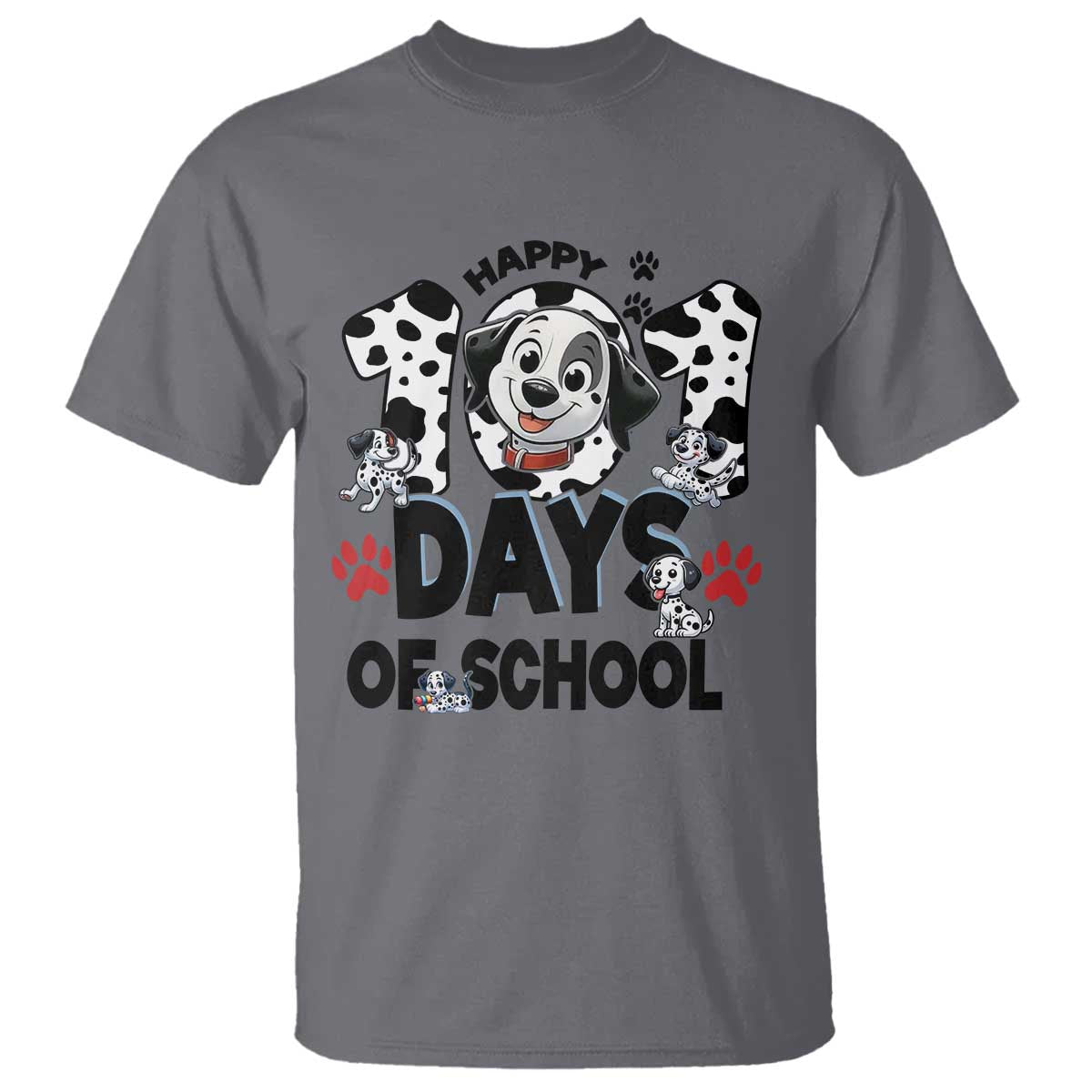 101 Days Of School Dalmatian Dogs T Shirt Happy 101th Day