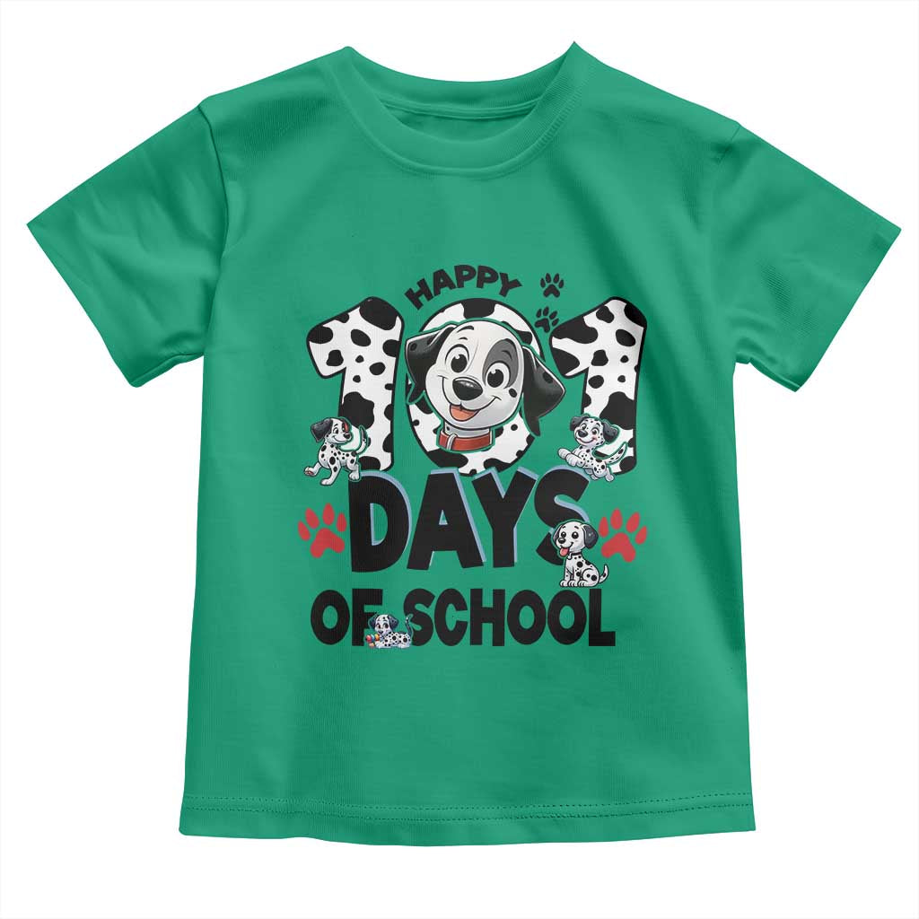 101 Days Of School Dalmatian Dogs Toddler T Shirt Happy 101th Day