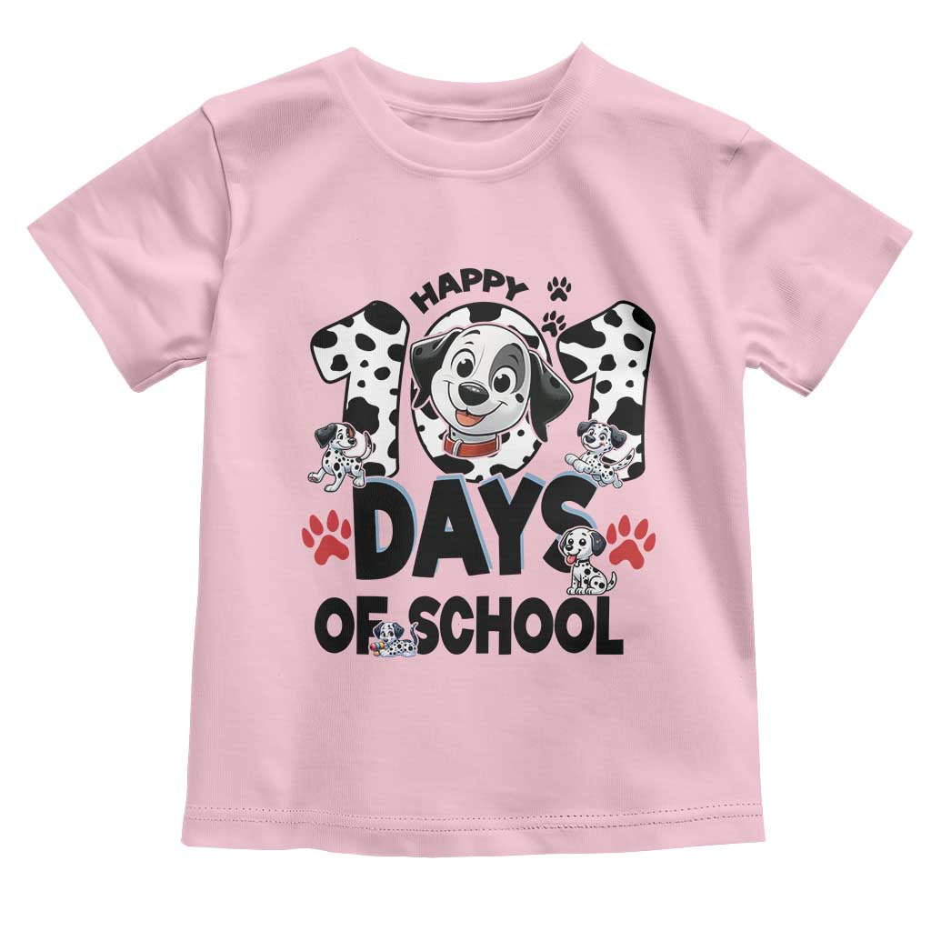 101 Days Of School Dalmatian Dogs Toddler T Shirt Happy 101th Day
