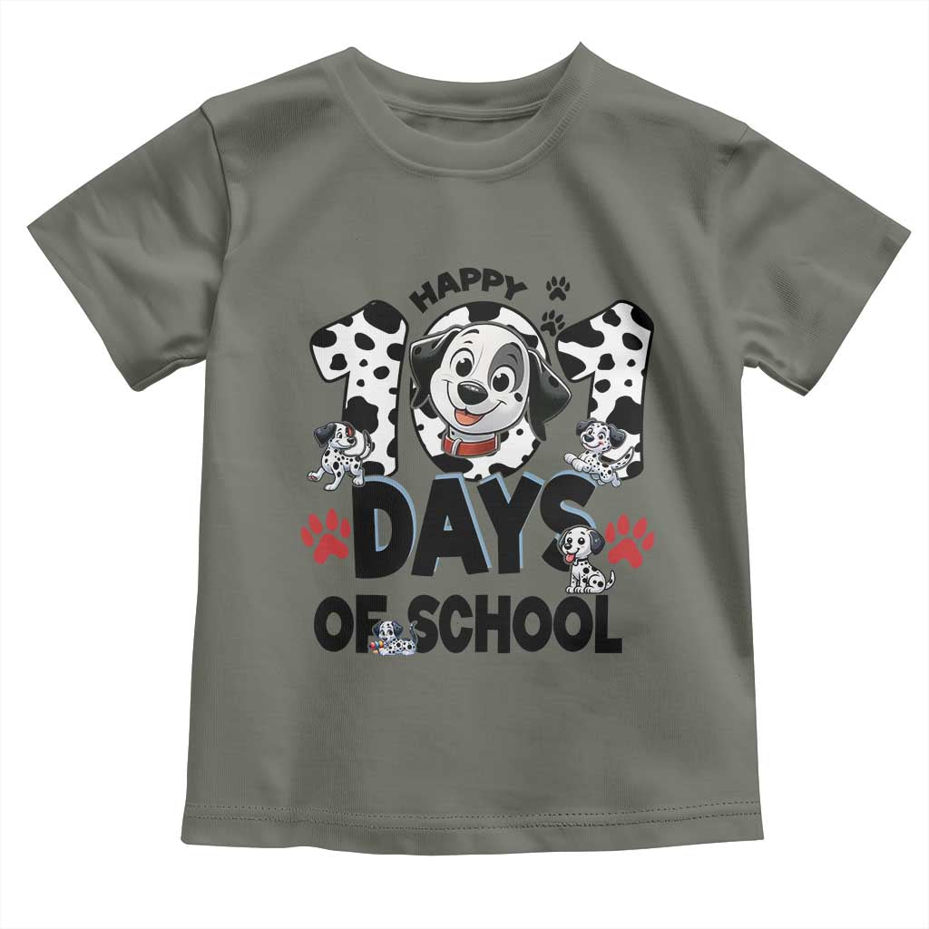 101 Days Of School Dalmatian Dogs Toddler T Shirt Happy 101th Day