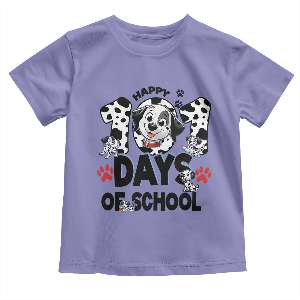 101 Days Of School Dalmatian Dogs Toddler T Shirt Happy 101th Day