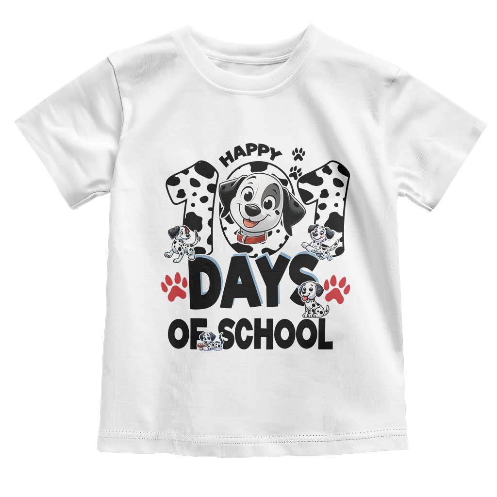 101 Days Of School Dalmatian Dogs Toddler T Shirt Happy 101th Day