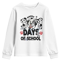 101 Days Of School Dalmatian Dogs Youth Sweatshirt Happy 101th Day