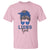 Lions Girl T Shirt Messy Bun Funny Sports Fan Team