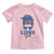 Lions Girl Toddler T Shirt Messy Bun Funny Sports Fan Team
