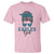 Eagles Girl T Shirt Messy Bun Funny Sports Fan Team
