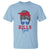 Bills Girl T Shirt Messy Bun Funny Sports Fan Team