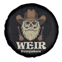 Weir Everywhere Western Skull Guitarist Spare Tire Cover Legendary Musician Memorial Retro Tribute for Fans