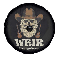 Weir Everywhere Western Skull Guitarist Spare Tire Cover Legendary Musician Memorial Retro Tribute for Fans