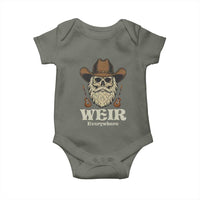 Weir Everywhere Western Skull Guitarist Baby Onesie Legendary Musician Memorial Retro Tribute for Fans