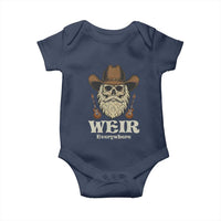 Weir Everywhere Western Skull Guitarist Baby Onesie Legendary Musician Memorial Retro Tribute for Fans