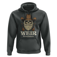 Weir Everywhere Western Skull Guitarist Hoodie Legendary Musician Memorial Retro Tribute for Fans