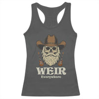 Weir Everywhere Western Skull Guitarist Racerback Tank Top Legendary Musician Memorial Retro Tribute for Fans