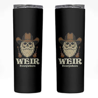 Weir Everywhere Western Skull Guitarist Skinny Tumbler Legendary Musician Memorial Retro Tribute for Fans