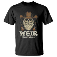 Weir Everywhere Western Skull Guitarist T Shirt Legendary Musician Memorial Retro Tribute for Fans