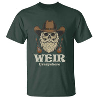 Weir Everywhere Western Skull Guitarist T Shirt Legendary Musician Memorial Retro Tribute for Fans
