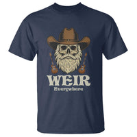 Weir Everywhere Western Skull Guitarist T Shirt Legendary Musician Memorial Retro Tribute for Fans