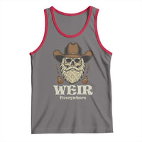 Weir Everywhere Western Skull Guitarist Tank Top Legendary Musician Memorial Retro Tribute for Fans