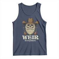 Weir Everywhere Western Skull Guitarist Tank Top Legendary Musician Memorial Retro Tribute for Fans