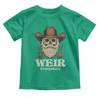 Weir Everywhere Western Skull Guitarist Toddler T Shirt Legendary Musician Memorial Retro Tribute for Fans