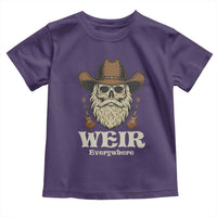 Weir Everywhere Western Skull Guitarist Toddler T Shirt Legendary Musician Memorial Retro Tribute for Fans