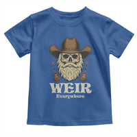 Weir Everywhere Western Skull Guitarist Toddler T Shirt Legendary Musician Memorial Retro Tribute for Fans