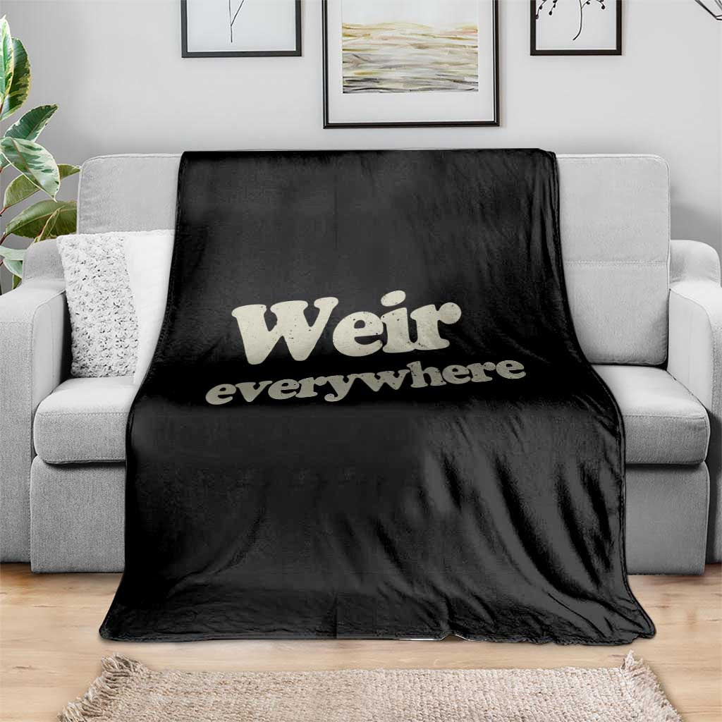 Weir Everywhere Throw Blanket Legendary Musician Memorial Tribute for Fans