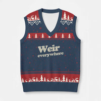 Weir Everywhere V-Neck Knit Sweater Vest Legendary Musician Memorial Tribute for Fans