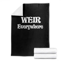 Weir Everywhere Throw Blanket Legendary Musician Memorial Retro Tribute for Fans