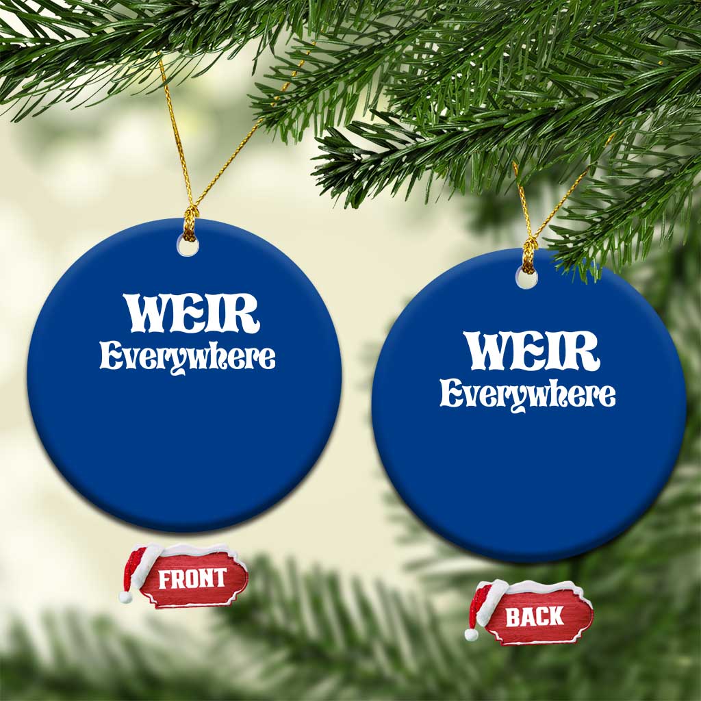 Weir Everywhere Ceramic Ornament Legendary Musician Memorial Retro Tribute for Fans
