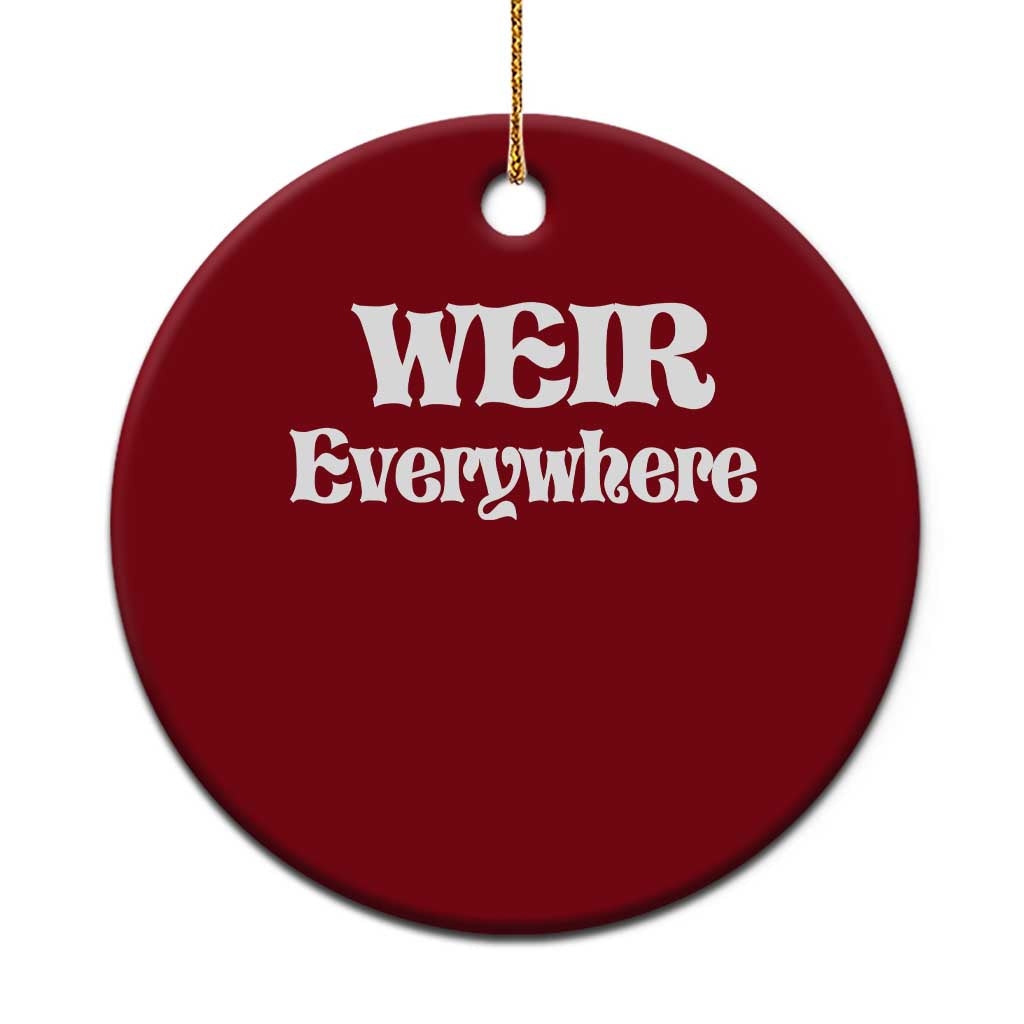 Weir Everywhere Ceramic Ornament Legendary Musician Memorial Retro Tribute for Fans