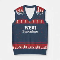 Weir Everywhere V-Neck Knit Sweater Vest Legendary Musician Memorial Retro Tribute for Fans