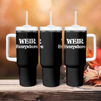 Weir Everywhere Tumbler With Handle Legendary Musician Memorial Retro Tribute for Fans