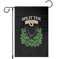 Split the G Funny Irish Stout Beer Drinking Game Garden Flag St. Patrick’s Day Shamrocks Pub Crawl Crew