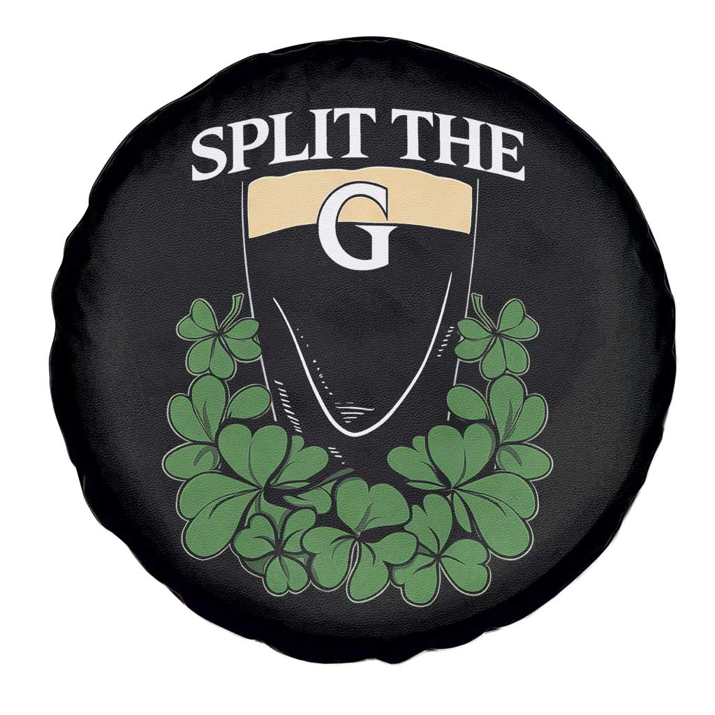 Split the G Funny Irish Stout Beer Drinking Game Spare Tire Cover St. Patrick’s Day Shamrocks Pub Crawl Crew