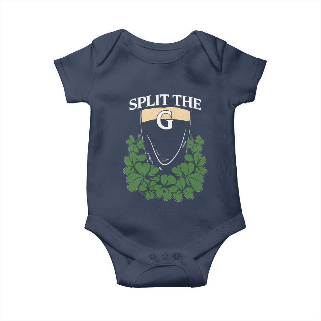 Split the G Funny Irish Stout Beer Drinking Game Baby Onesie St. Patrick’s Day Shamrocks Pub Crawl Crew