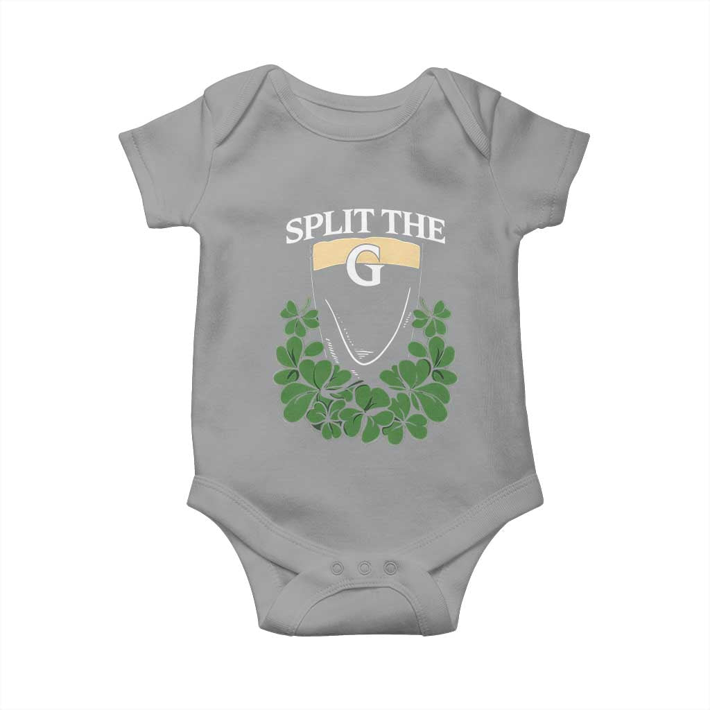 Split the G Funny Irish Stout Beer Drinking Game Baby Onesie St. Patrick’s Day Shamrocks Pub Crawl Crew