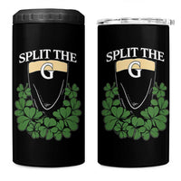 Split the G Funny Irish Stout Beer Drinking Game 4 in 1 Can Cooler Tumbler St. Patrick’s Day Shamrocks Pub Crawl Crew