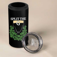 Split the G Funny Irish Stout Beer Drinking Game 4 in 1 Can Cooler Tumbler St. Patrick’s Day Shamrocks Pub Crawl Crew