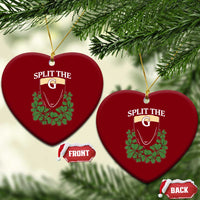 Split the G Funny Irish Stout Beer Drinking Game Ceramic Ornament St. Patrick’s Day Shamrocks Pub Crawl Crew