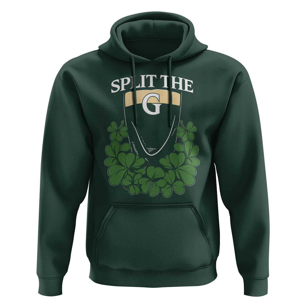 Split the G Funny Irish Stout Beer Drinking Game Hoodie St. Patrick’s Day Shamrocks Pub Crawl Crew