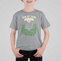 Split the G Funny Irish Stout Beer Drinking Game T Shirt For Kid St. Patrick’s Day Shamrocks Pub Crawl Crew