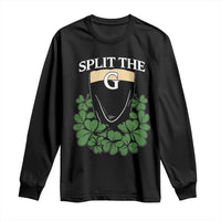 Split the G Funny Irish Stout Beer Drinking Game Long Sleeve Shirt St. Patrick’s Day Shamrocks Pub Crawl Crew
