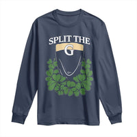 Split the G Funny Irish Stout Beer Drinking Game Long Sleeve Shirt St. Patrick’s Day Shamrocks Pub Crawl Crew